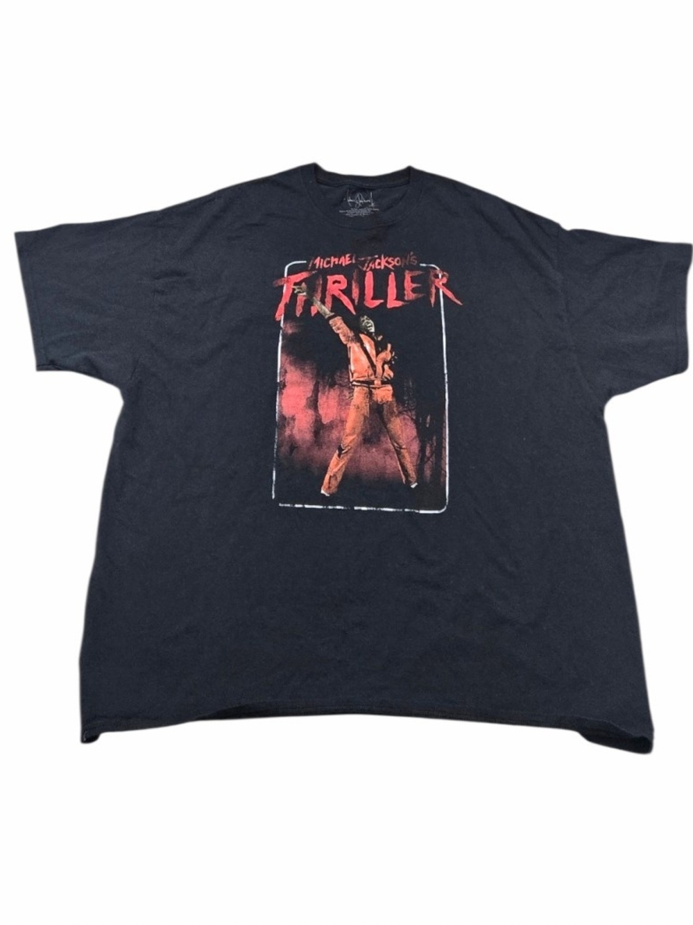 Michael Jackson Thriller Black Graphic T-Shirt, Size XXL